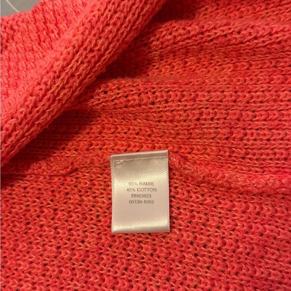 Christopher & Banks Vibrant Coral Cardigan Size S - Picture 10 of 10